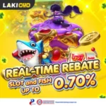 Real-Time Rebate for Slots & Fish Games! banner